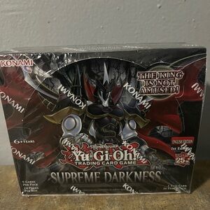 Yu-Gi-Oh! Supreme Darkness Trading Card Game Box - Black and Red